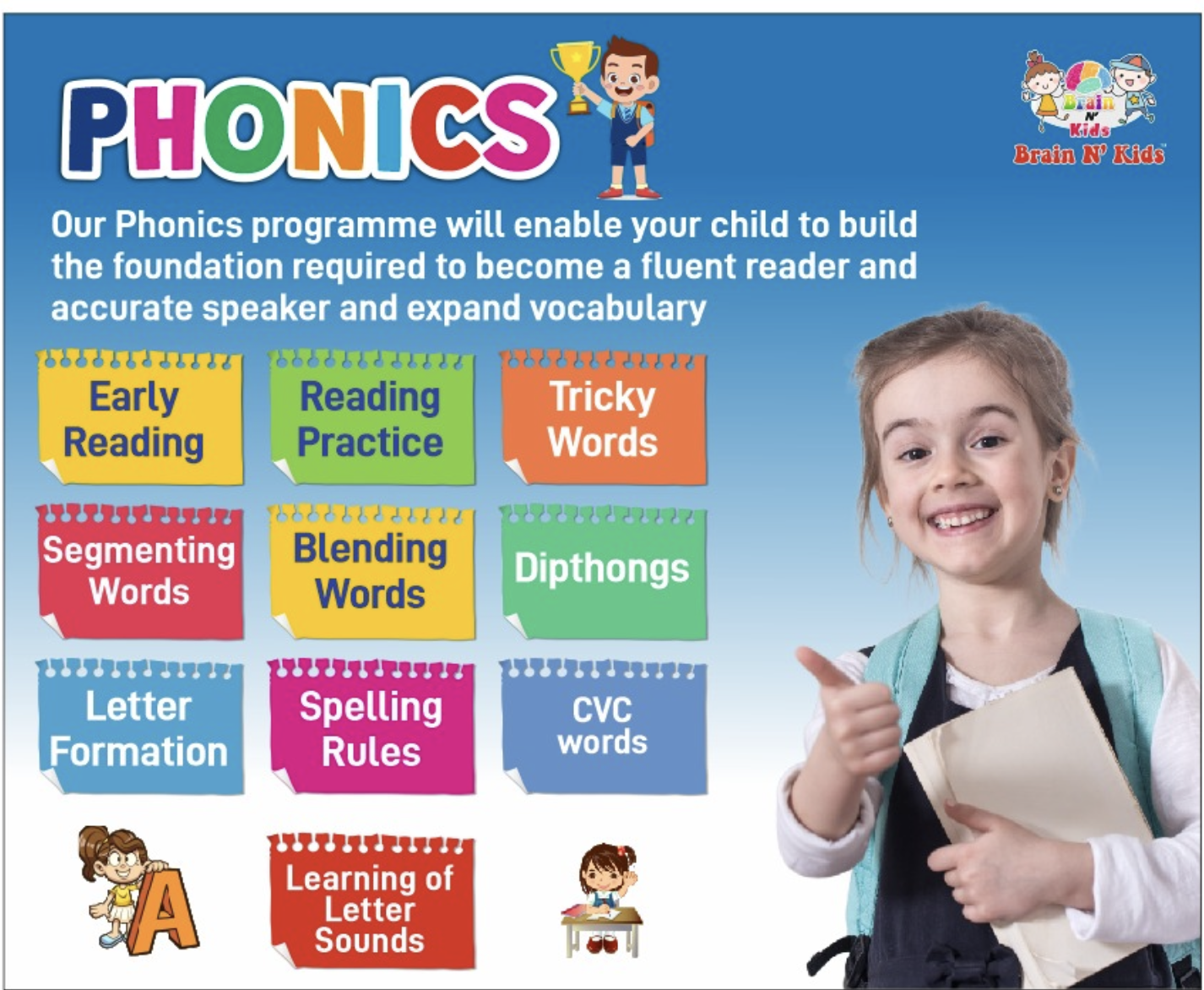 Phonics Learning at Brain N' Kids